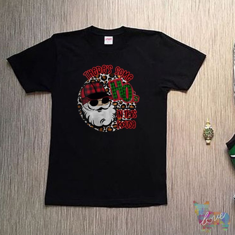 Womens Cool Santa With Ball Cap. Funny Christmas Holiday